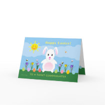 Goddaughter Hoppy Easter - Easter Bunny Cards