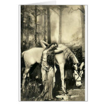 *Goddess and Horse* Vintage Greeting Cards