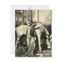 *Goddess and Horse* Vintage Personalized Invitation