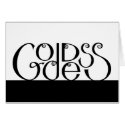 Goddess black Card