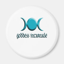 goddess incarnate blue refrigerator magnets
