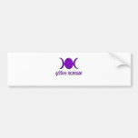 Goddess Incarnate Purple Bumper Stickers