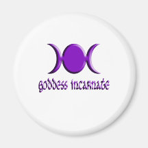 Goddess Incarnate Purple Fridge Magnet