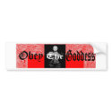 Goddess Logo bumper stickers