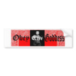 Goddess Logo bumper stickers