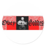 Goddess Logo Round Sticker