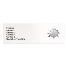Goddess of Compassion Kanji Profile Card Business Cards