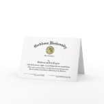 Goddess University Diploma Customisable cards
