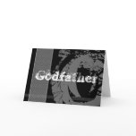 GODFATHER Best Man  Request - Edgy monotone Design cards