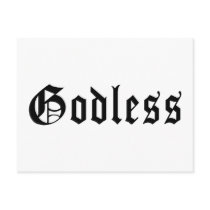 Godless 1 post card
