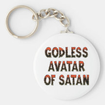 Godless Avatar of Satan Key Chains