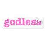 godless bumper sticker bumper stickers