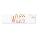 Godless bumper stickers