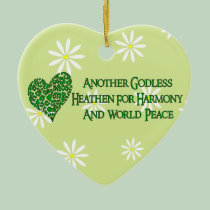 Godless For World Peace ornaments