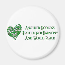 Godless For World Peace Magnets