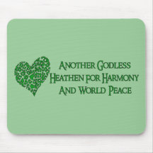Godless For World Peace Mouse Pads