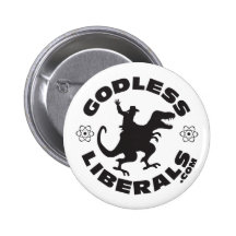 Godless Liberals Official Logo Button