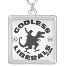 Godless Liberals Official Logo Square Necklace
