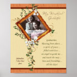 Godmother 8x10 Lily Frame Personalised Print