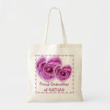 GODMOTHER Bag - PINK Rose Heart with Lace