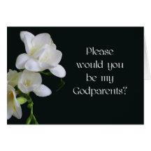 Godparents Invitation Card