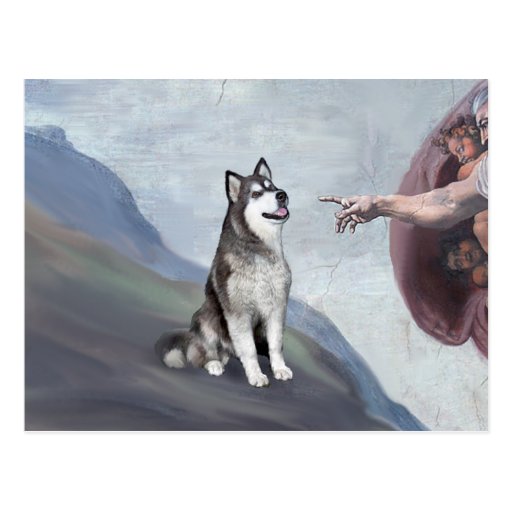 God's Alaskan Malamute Postcards