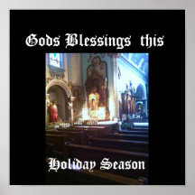 GODS BLESSINGS holiday poster