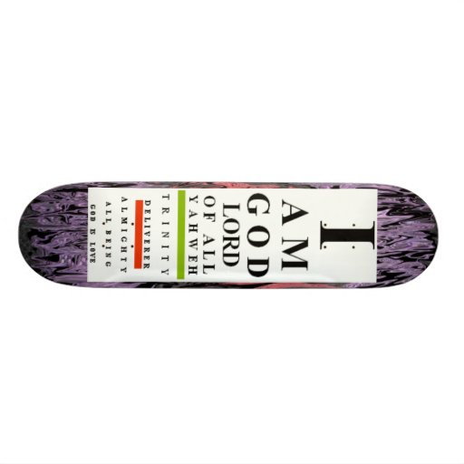 God's I Chart Skateboard Decks