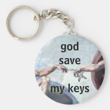 godsave my keys key chain