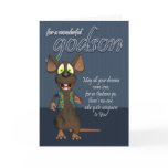 Godson Birthday Card - With Funky Mouse