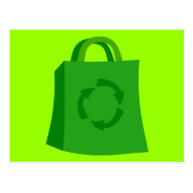 GoGreenShoppingBag_Vector_Clipart Post Cards