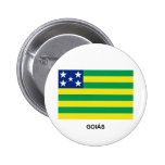 Goiás, Brazil Flag Pinback Buttons