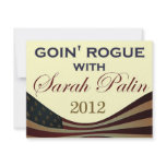 Goin' Rogue with Sarah Palin 2012 invitations