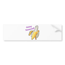 going bananas! banana bumper stickers