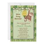 Going Bananas Monkey Jungle Safari Baby Shower invitations