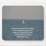 Going down to the Sea in Ships-Bible Quote mousepads