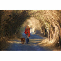 going for a walk photo cut outs