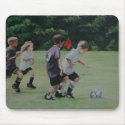 Going for the Goal Art Reproduction Mouse Pad mousepads