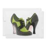 Going Green Heels invitations