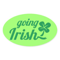 GOING IRISH St Patricks day design Sticker