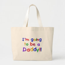 Going to be a Dad-Primary Colours Canvas Bag