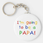 Going to be a Papa - Primary Colours Keychain