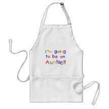 Going to be an Auntie Primary Colours Apron