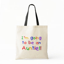 Going to be an Auntie Primary Colours Tote Bag