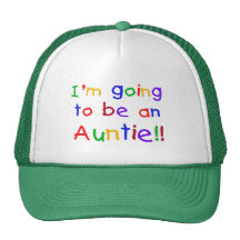 Going to be an Auntie Primary Colours Mesh Hat