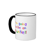 Going to be an Auntie Primary Colours Coffee Mugs