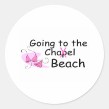 Going To The Beach (Swimsuit) Round Stickers