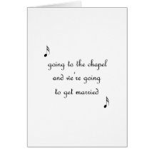 Going To The Chapel Greeting Cards