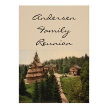 Gol Stave Church, Oslo, Norway Custom Invites