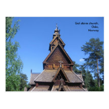 Gol stave church postcard #1